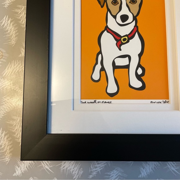 Jack Russell On Orange By Marc Tetro - Picture 6 of 9